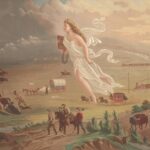 John Gast's 1872 painting American Progress, an allegory of westward expansion and Manifest Destiny